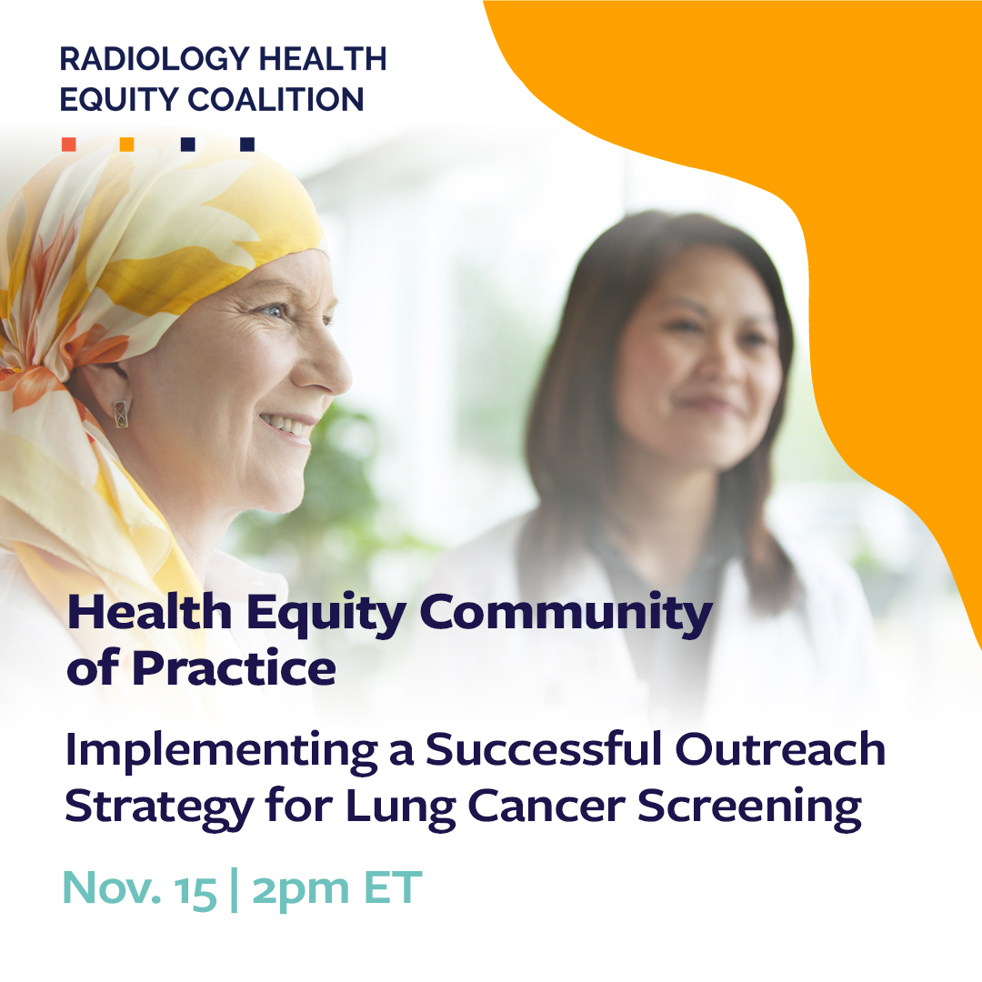 Our next Community of Practice session - Tuesday, November 15th, 2-3pm ET  - 'Unveiling the Impact of National Lung Cancer Screening Day.'  
👉bit.ly/3QwwTn4

#HealthEquity #LCSDay2023 #LungCancerAwarenessMonth #lungcancer #WhiteRibbonProject #PatientCare 

@NLCRTnews
