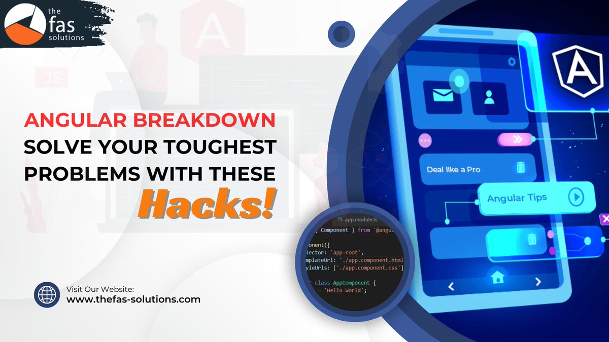 thefassolutions's tweet image. Angular Breakdown: Solve Your Toughest Problems with These Hacks!
thefas-solutions.com/2023/11/14/ang…
#AngularChallenges #WebDevelopment #JavaScriptFramework #CodingSolutions #DependencyInjection #RoutingProblems #AngularForms #PerformanceOptimization #Debugging