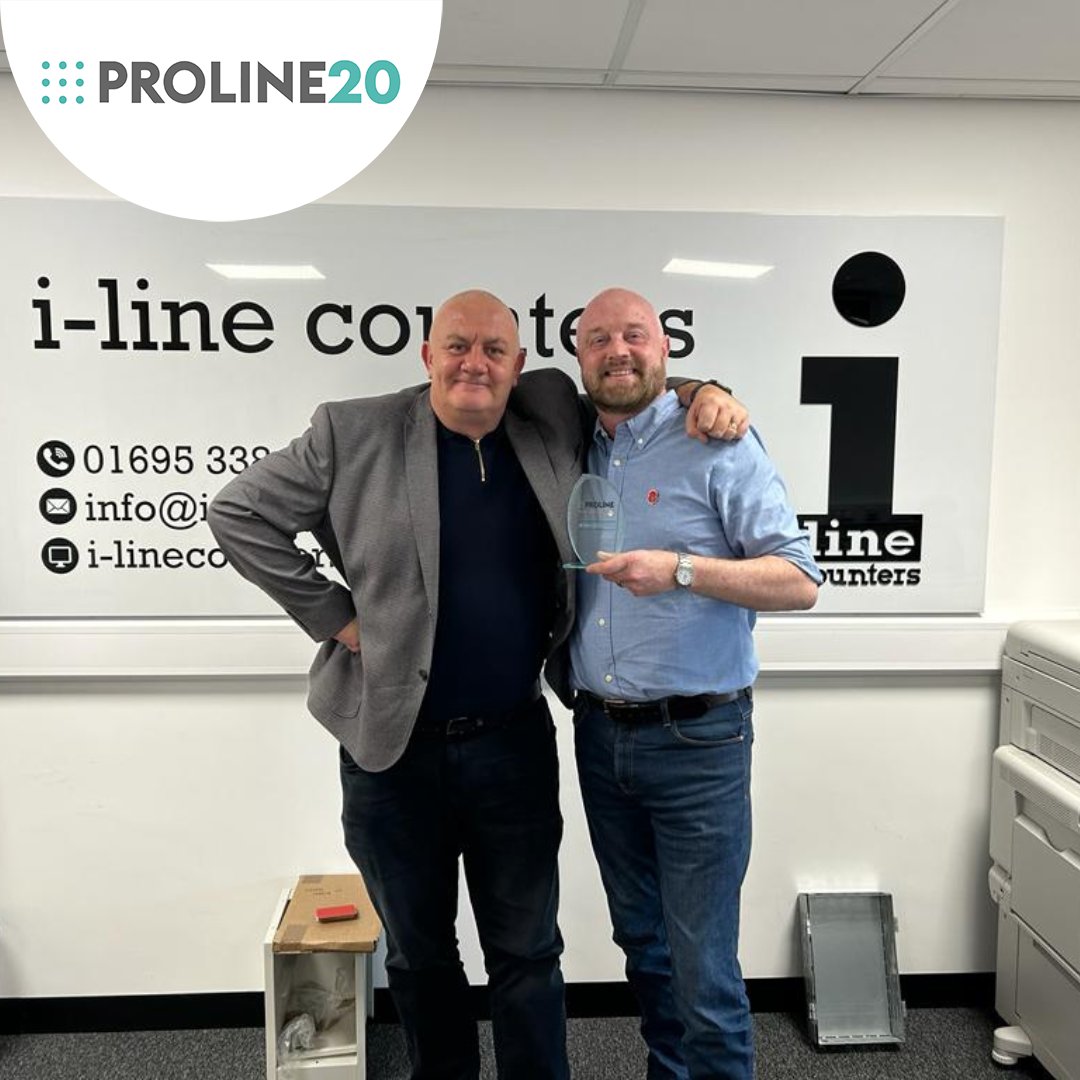 Congratulations to Deiniol Swale and @ilinecounters Ltd on receiving their Proline 20 years of customer partnership award.

Thank you from all at Proline corp for your continued custom and hope the future goes from strength to strength.

#20years #bespokecounters