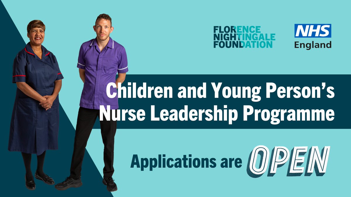 📢New leadership programme for Children & Young Person's #CYP #Nurses at Band 7/8, in partnership w/ @NHSEngland. This fully-funded opportunity offers a supportive learning space to develop #leadership to influence organisational & patient outcomes. bit.ly/3MATRIQ