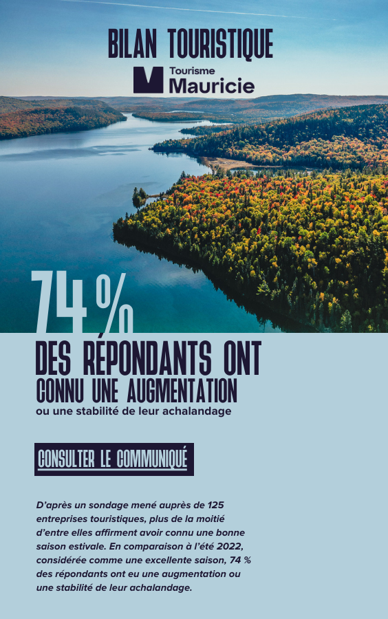 𝗕𝗶𝗹𝗮𝗻 𝗱𝗲 𝘀𝗮𝗶𝘀𝗼𝗻 𝗲𝘀𝘁𝗶𝘃𝗮𝗹𝗲 🙌

Communiqué: tourismemauricie.com/article/bilan-…