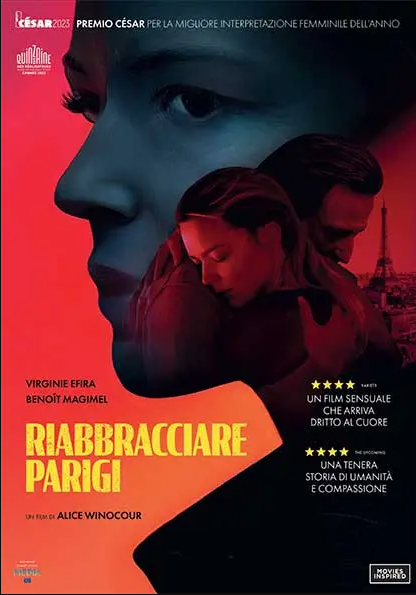 LA #FRANCIA AL #CINEMA
Esce questa settimana nelle sale italiane "Riabbracciare Parigi" di Alice Winocour con Virginie Efira e Benoît Magimel, Palma d'Oro al Festival di Cannes per la migliore interpretazione femminile e portagonista del nostro ultimo festival Rendez-vous