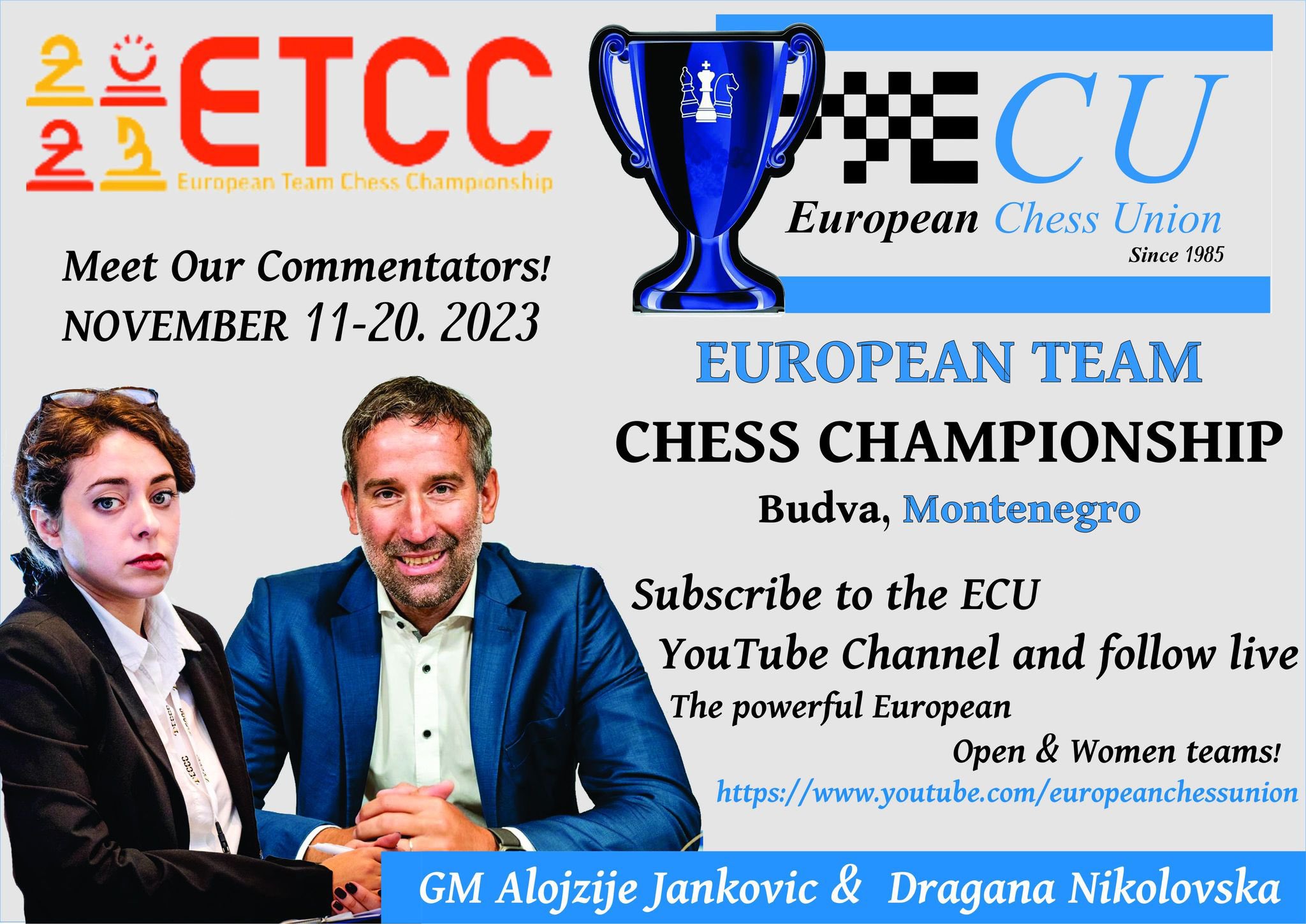 European Chess Union on X: Congratulations to the Winners of the European  Women's Chess Championship 2023! 👏 #ETCC2023 🏆Bulgaria 🇧🇬, 16 match  points 🥈Azerbaijan 🇦🇿, 15 match points 🥉France 🇫🇷, 12 match