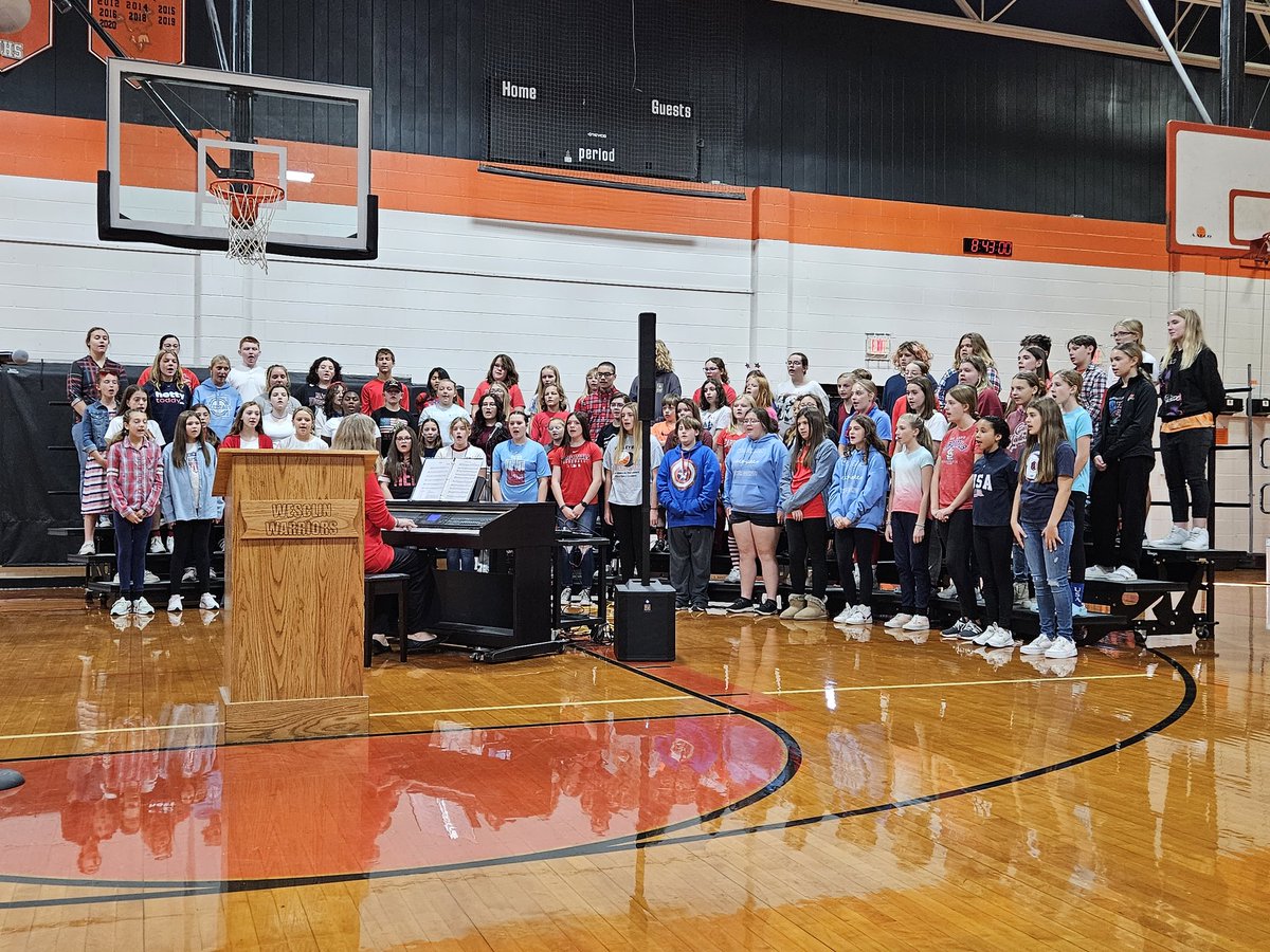 Thank you to Specialist Heather Hooks and the New Baden American Legion for organizing an outstanding elementary Veteran's Day assembly.  Staff Seargeant Steve Schatz provided a great message to our students.  Finally, our elementary student readers and chorus were outstanding.