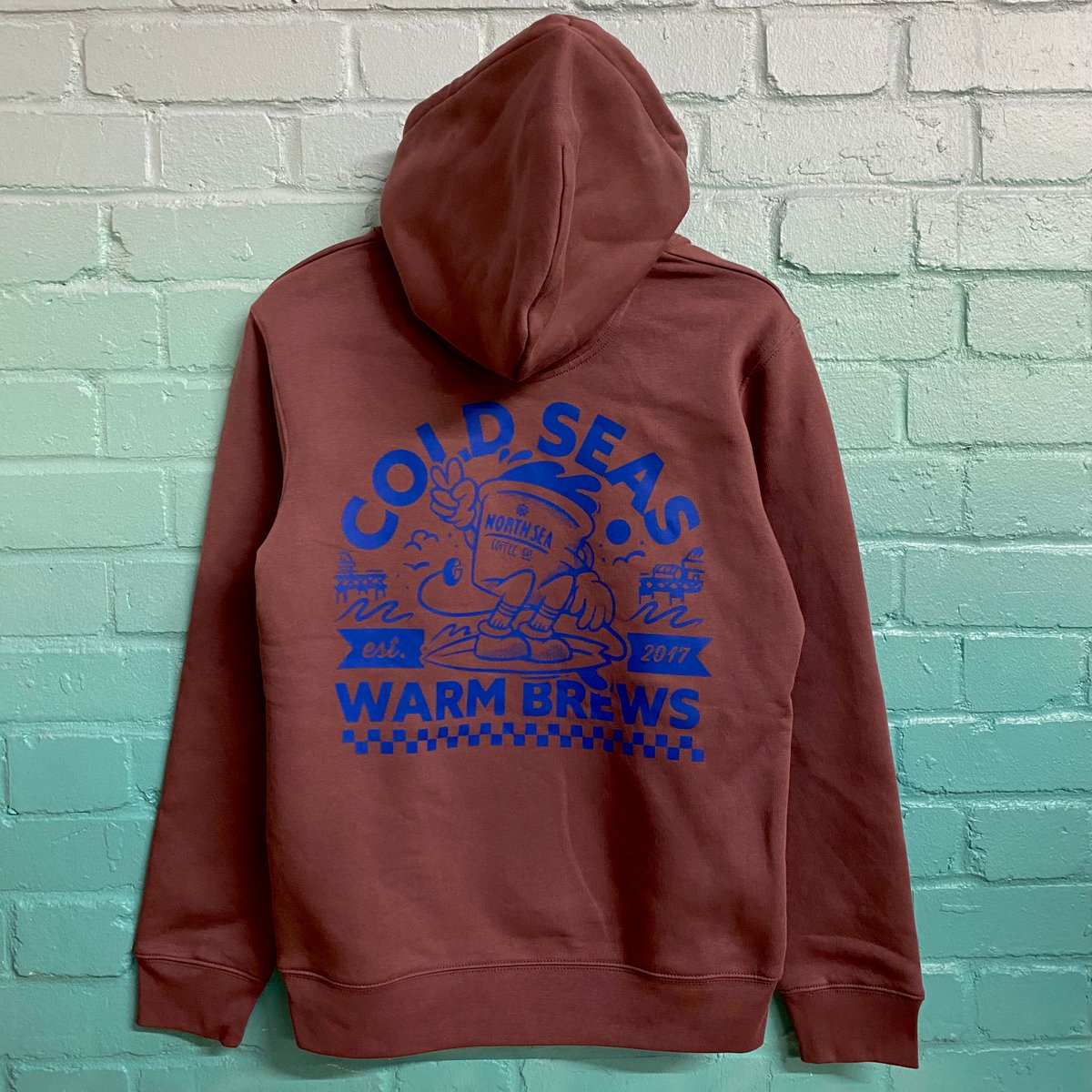 espmerchandise's tweet photo. Dreaming of hot chocolates and a chilly stroll along Cromer Pier ❄️

The new screen printed North Sea Coffee designs are looking real good- three different water-based inks, three colours of Stanley and Stella hoodies, and infinite Autumnal vibes 🍂 https://t.co/lhwQbQ8LfM