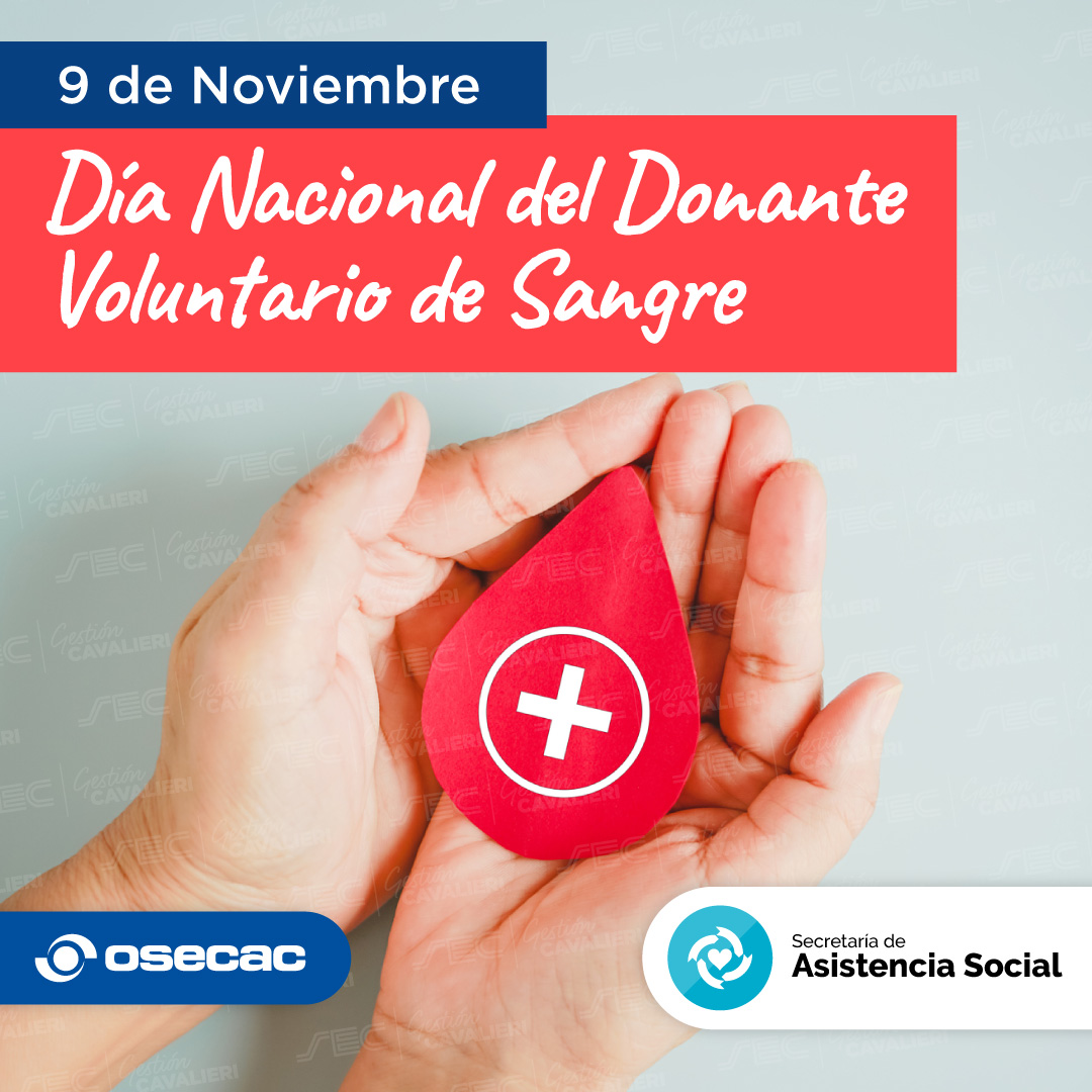 MGonzalezSEC's tweet photo. En el marco del Día Nacional del Donante de Sangre quiero remarcar la importancia de la donación voluntaria para ayudar a quienes lo necesitan.
Conocé sobre el trabajo articulado de #OSECAC y #FUHESA en https://t.co/Gy8hzg2EFe.
Donar salva vidas ❤️🩹 https://t.co/52uPhprTJe
