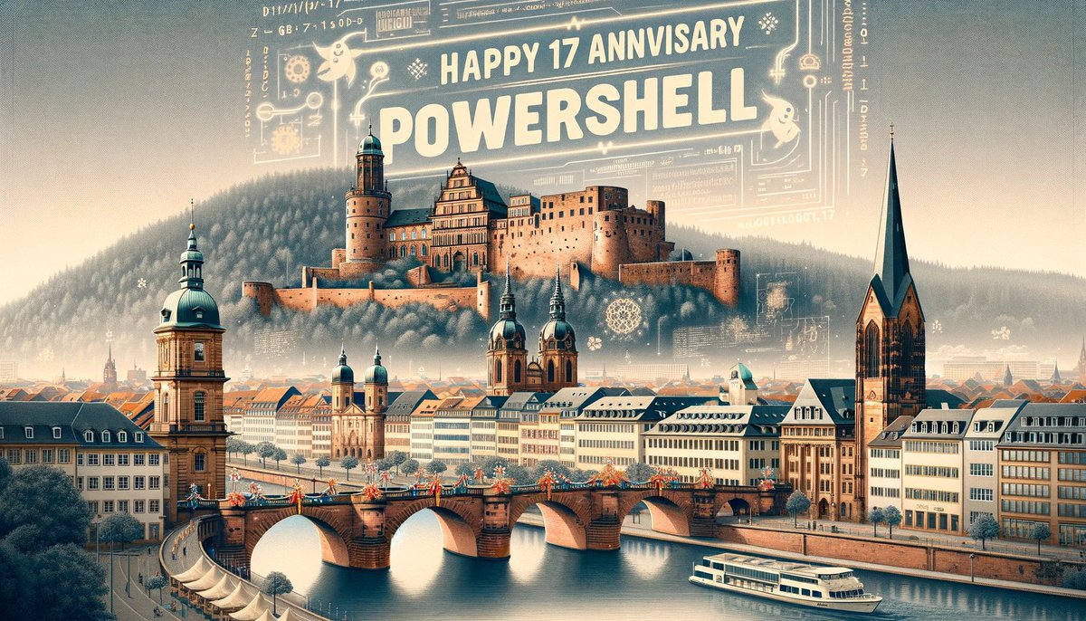 HeikoBrenn's tweet image. Heidelberg is celebrating PowerShell as well.
Hey @ryanvancleave, are you partying in your well air-conditioned home office? 🙂
Btw, we have a meetup with Gael tomorrow. Check it out:
meetup.com/rhein-neckar-p…
#PowerShell #17PowerShell #PowerShellRockz #PowerShellAnniversary