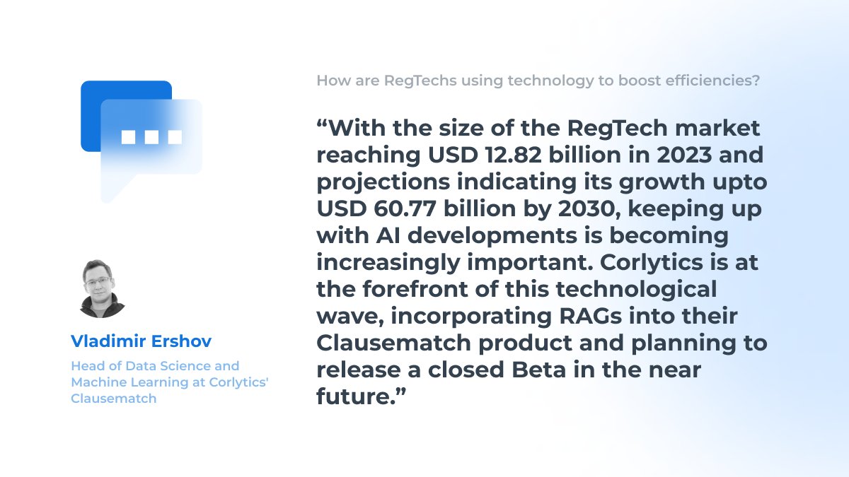 Our Head of Data Science and Machine Learning, Vladimir Ershov, discusses the importance of keeping ahead of #AI developments in compliance. 

👉bit.ly/49hzbzb👉bit.ly/3RHt54K

#generativeAI #compliance #regtech #MatchAI