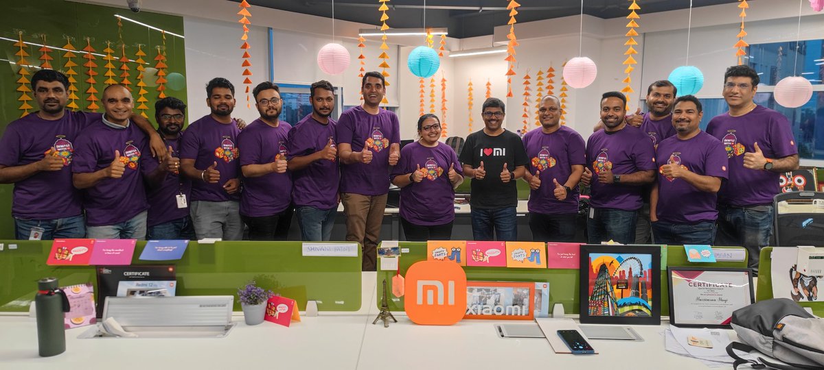 batchumalli's tweet image. Another glimpse of the happiness and colors flowing around in Xiaominions &amp;amp; Xiaomi India Office.🎨🎊

Wishing everyone a Dhamakedaar Dhanteras &amp;amp; Happiest Diwali! 💥🎉

#DiwaliWithMi ❤ #TechSeSmartDilSeSmart