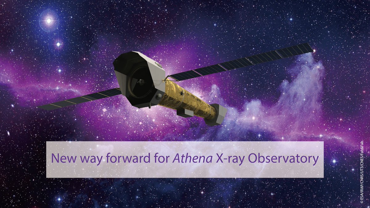 🆕 ESA's Programme Committee endorsed a rescoped version of the Athena mission. The SPC has recognized that NewAthena will transform our knowledge in almost every corner of modern astrophysics <a href="/esascience/">ESA Science</a> <a href="/AthenaXIFU/">X-IFU</a> WFI/<a href="/MPE_Garching/">@MPE_Garching</a>  

Find out more 👉🏽 bit.ly/3srANG1