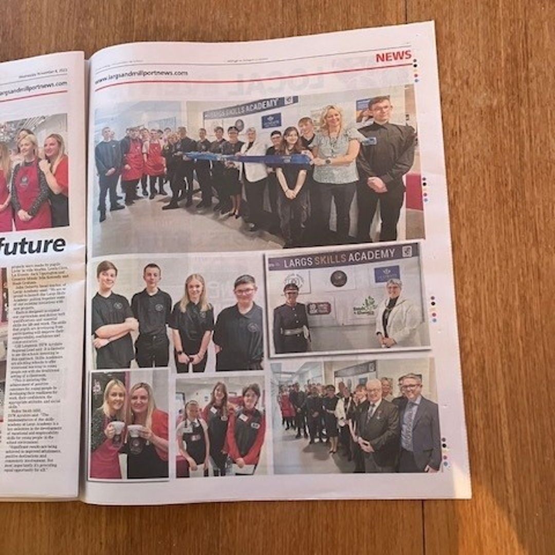 We are pleased to read about the Skills Academy launch at @LargsAcademy last Friday. Thanks to @Largsnews for showcasing some of the amazing work happening within the school. Looking to work with local pupils? Email 📧 info@dywayrshire.com #InnovativeSchoolProject