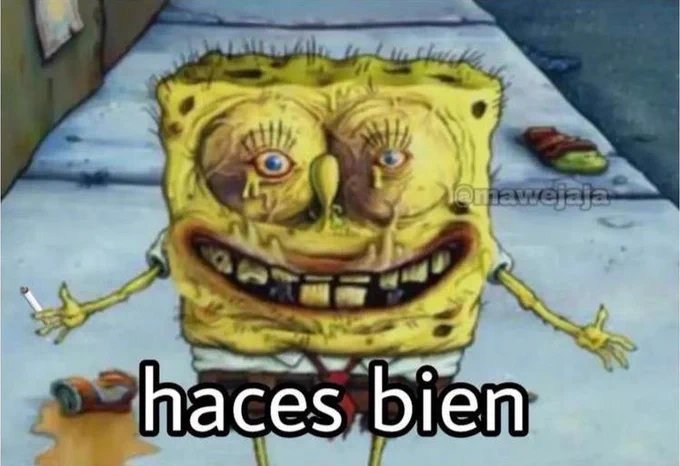 *me ofrecen un pucho*

yo: "no gracias no fumo"

el fumador: