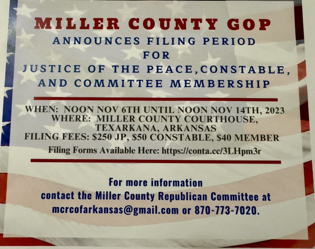 GOPArkansas's tweet image. #filing in #Arkansas #Republican
