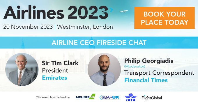 Epic speaker lineup at #Airlines2023 20Nov. Its not too late to join over 200 industry leaders, Ministers, senior civil servants, stakeholders and media at the major airline conference of the year. Special rates for <a href="/BritishAviation/">BritishAviationGroup</a> and <a href="/AvClubUK/">The Aviation Club UK</a> members. flightglobalevents.com/airlines2023/e…
