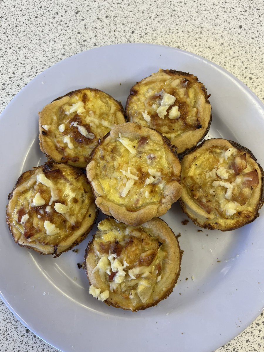 S3 classes have been busy making mini quiches this week.  Pastry making can be very hit or miss but I was very impressed with the efforts of both classes.