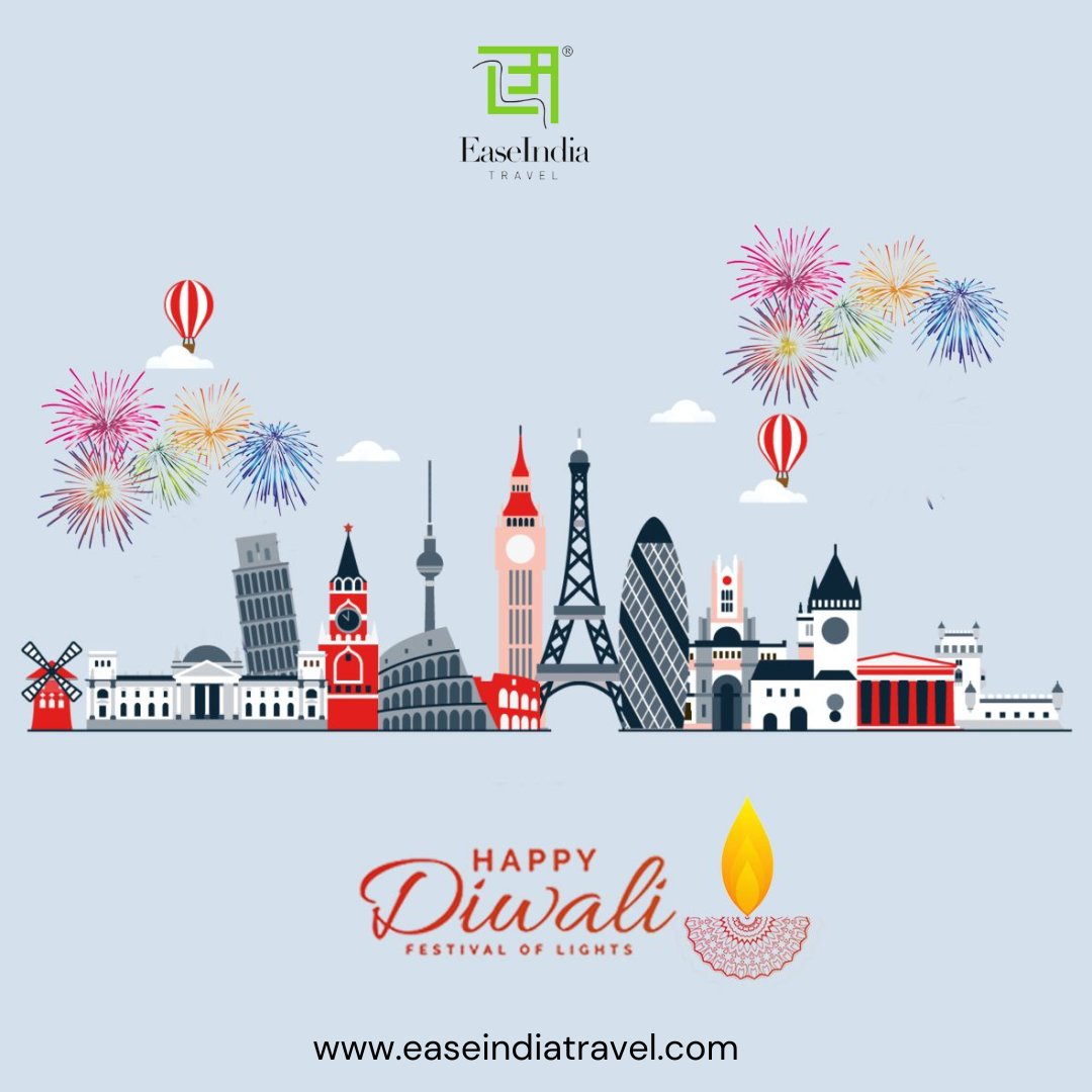 Wishing you a radiant Diwali filled with the light of new adventures and the joy of exploration! 🎇

Happy Diwali from the world of travel and tourism! 🪔✨

#easeindiatravel #diwali #diwali2023 #tourism #tourismindustry #travelblogger #tripplanner