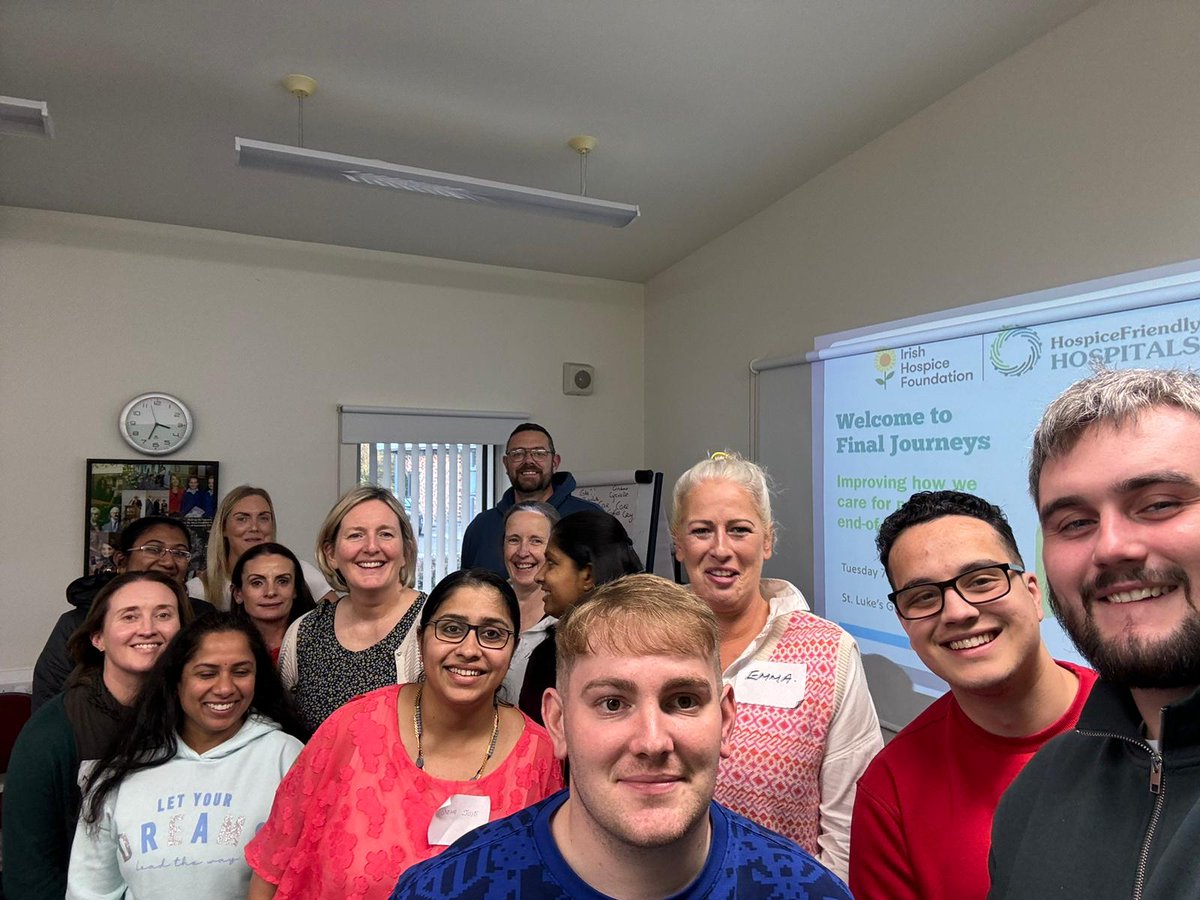 HSE Dublin and South East (@hsedubsoutheast) on Twitter photo Today in <a href="/lukes_ck/">St. Luke's General Hospital Carlow/Kilkenny</a>, there was wonderful active and reflective learning at the hospital's November Final Journeys workshop, co-facilitated by Paula White.
<a href="/IrishHospice/">Irish Hospice Foundation</a> <a href="/NiamhLacey6/">Niamh Lacey</a> Today in <a href="/lukes_ck/">St. Luke's General Hospital Carlow/Kilkenny</a>, there was wonderful active and reflective learning at the hospital's November Final Journeys workshop, co-facilitated by Paula White.
<a href="/IrishHospice/">Irish Hospice Foundation</a> <a href="/NiamhLacey6/">Niamh Lacey</a>
