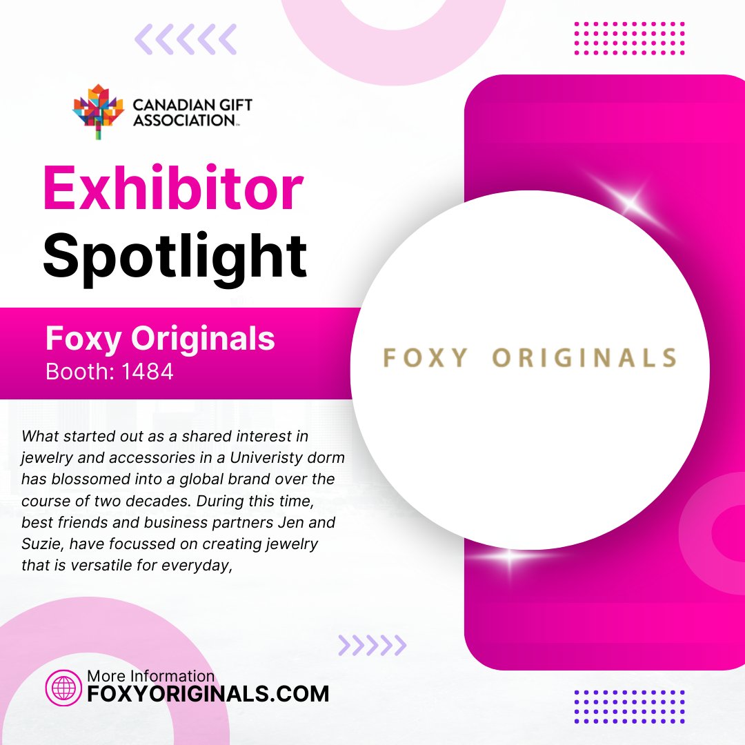 ‼️ EXHIBITOR SPOTLIGHT ‼️ @foxyoriginals - has blossomed into a global brand over the course of two decades. During this time, best friends and business partners Jen and Suzie, have focussed on creating jewelry that is versatile for everyday #TOGiftMkt #FoxyOriginals