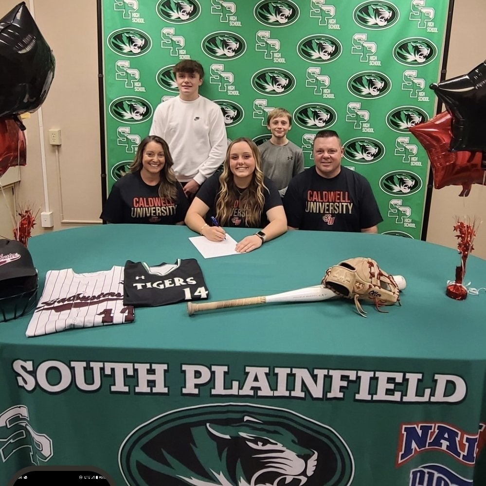 💥 Congratulations 💥
to Lindsay Oller &amp; the Oller Family!  Yesterday, Nov. 8, 2023 was NLI day, we celebrated Lindsay's accomplishment on committing to DII Caldwell College where she will continue her softball career!
we are so proud of You!.
Once a Tiger, always a Tiger 🐯