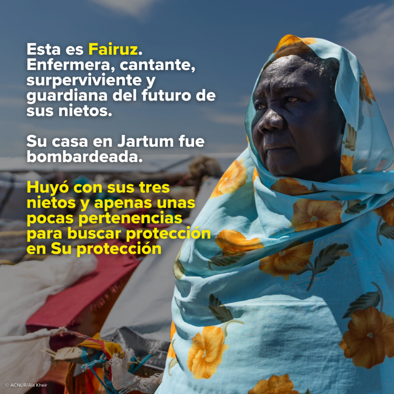ACNURspain's tweet photo. No olvidemos Sudán.

@DominiqueHyde comparte historias escuchadas durante su reciente visita a Nilo Blanco, donde la llegada de desplazados internos ha duplicado la población del estado.

Puede que no ocupen portadas, pero sus historias importan y merecen ser escuchadas.