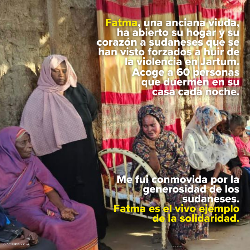 ACNURspain's tweet photo. No olvidemos Sudán.

@DominiqueHyde comparte historias escuchadas durante su reciente visita a Nilo Blanco, donde la llegada de desplazados internos ha duplicado la población del estado.

Puede que no ocupen portadas, pero sus historias importan y merecen ser escuchadas.