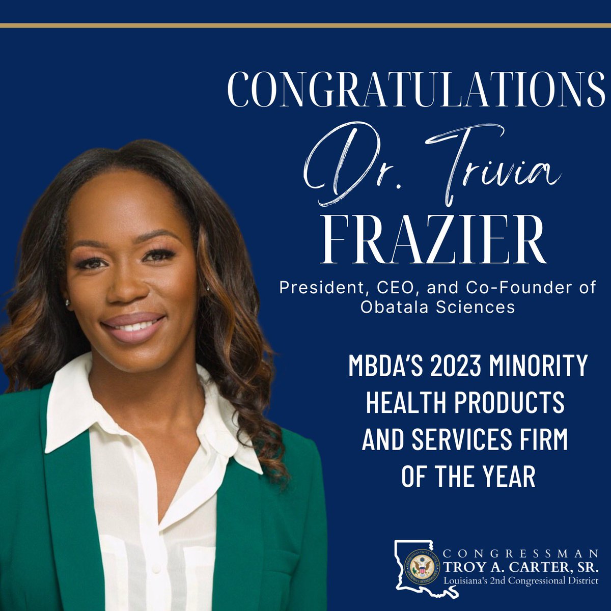 Congressman Troy A. Carter tweet media