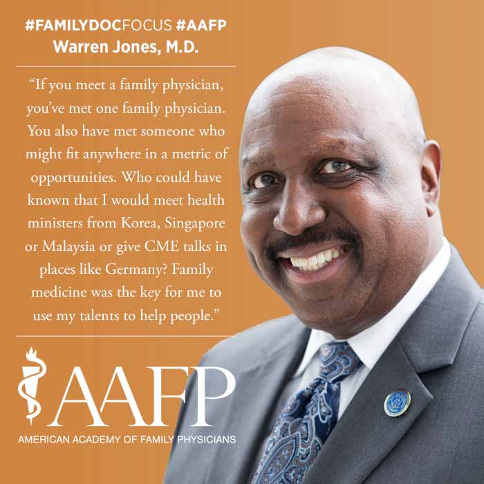 Former #AAFP President Warren Jones, M.D., a retired captain in the Navy, shared how his military experience shaped him into a full-spectrum family medicine physician. Read his story ahead of #VeteransDay: bit.ly/3siRnrs