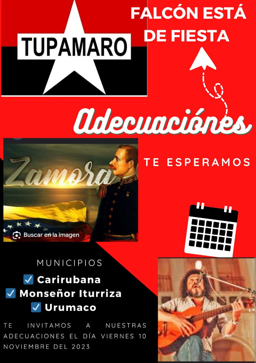 ¡Nadie nos detiene! 🔴⚫️
Seguimos de fiesta, con gran alegría y mística, el Estado Falcón se prepara para el proceso de ADECUACIÓN este #10Nov acarrancan con los Secretariados Municipales.

¿Y LOS TUPAMARO DÓNDE ESTÁN?

¡APOYANDO A NICOLÁS! 🇻🇪

#NoRobaránNuestraTierra 🇻🇪