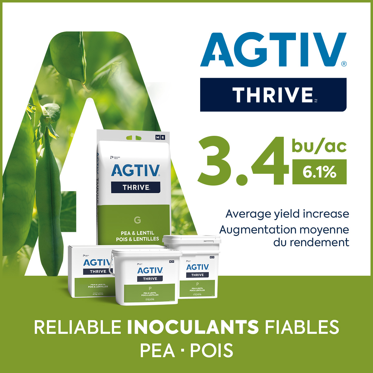 Do you want to increase your #pea yields in 2024? Just look at these results! 🤩 
🔗bddy.me/3SGxHZg 

Vous voulez augmenter vos rendements de pois en 2024? Regardez ces résultats! 🤩 
🔗bddy.me/4759sIR 

#cdnag #agriculture