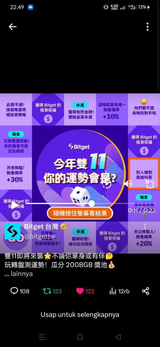 bowowsb2's tweet photo. @bitgettw 🤩😍
#雙11 #Bitget https://t.co/1XvLnpjLoV
