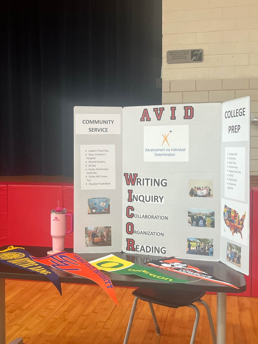 Come by the AVID table at Dulles Middle School Career Day. Looking for future Viking Scholars!! <a href="/DHS_Vikings/">Dulles High School</a> <a href="/DMS_Vikings/">Dulles Middle School</a>