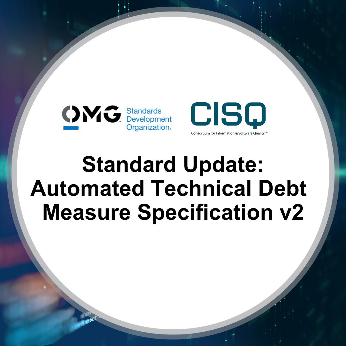 ObjectMgmtGroup's tweet image. We&apos;re excited to announce Version 2 of the Automated Technical Debt Measure Specification. The new specification predicts corrective maintenance efforts for guiding management decisions and resource allocations. Learn more here: bit.ly/3FUJPOJ #CISQ #ISO5055