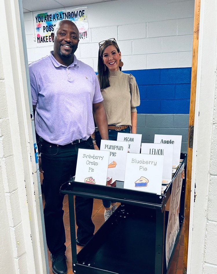 USJtigers's tweet photo. Our teachers are the sweetest! Our faculty and staff got "pie'd" by the Principals today! Thank you for this sweet treat! https://t.co/qHSeKSyyX0