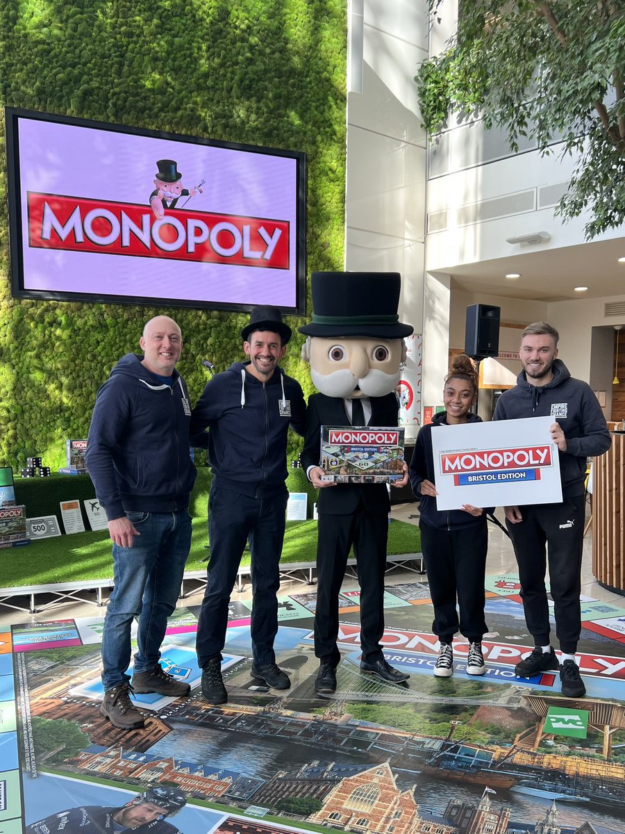 Any excuse to get the Top Hat on with Mr Monopoly 🎩 Proud day to see @EmpireFightingC on the new #Bristol Monopoly board as voted for by the Bristol public.