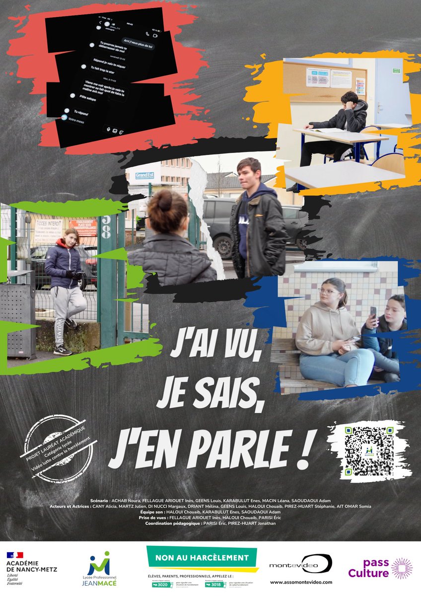 09/11 Nos élèves et personnels s'engagent contre le harcèlement : une touche de 🔵 ajoutée aux tenues professionnelles, affiches, sensibilisation à partir du 🎬 #NAH réalisé l'an dernier et lancement du tournage pour le #NAH 2023-2024. @Dsden57 @acnancymetz @daac_nancy_metz