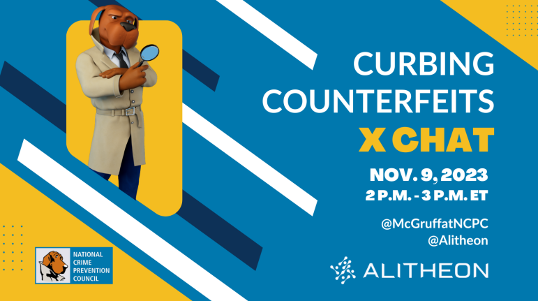 CrimeStopper305's tweet image. When you spend your hard-earned money on a product, you expect it to work. Unfortunately, faulty and dangerous counterfeits are everywhere. #Alitheon, @McGruffatNCPC are teaming to help consumers identify and disrupt the sale of fake products. Join the X Chat Nov. 9 at 2 p.m. ET.…