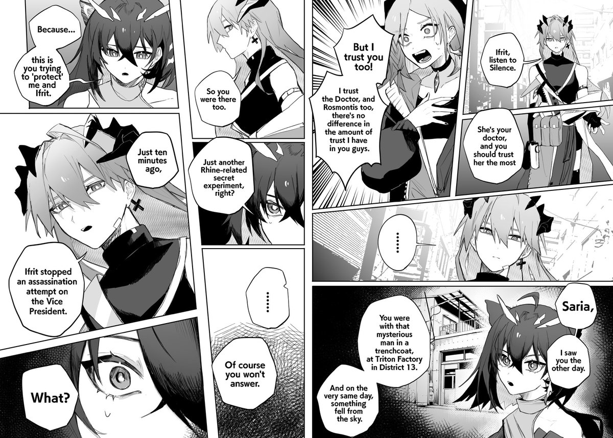 Lone Trail Comic
I've drawn out my favorite parts of the plot. Hope you like it!
#Arknights #Lonetrail
(1/2)