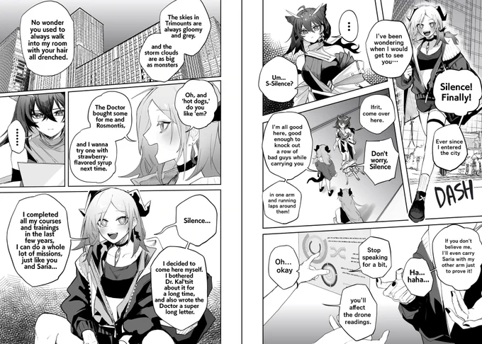 Lone Trail Comic
I've drawn out my favorite parts of the plot. Hope you like it!
#Arknights  #Lonetrail
(1/2) 