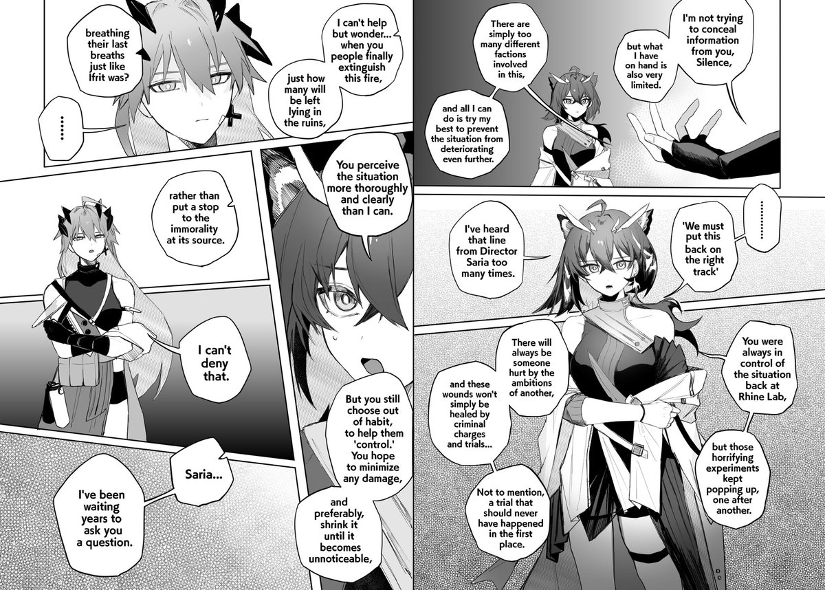 Lone Trail Comic
I've drawn out my favorite parts of the plot. Hope you like it!
#Arknights #Lonetrail
(1/2)