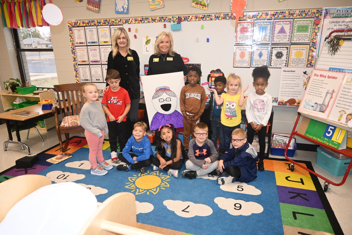 NettletonSTEAMe's tweet image. Our Pre-K students were treated to a special guest reader this morning. Mrs. Copenhaver, our mayor's wife, read "There Was an Old Lady Who Swallowed a Turkey." As you can see our students loved this interactive book. Thank you for visiting with us!!
#STEAMe #GuestReader