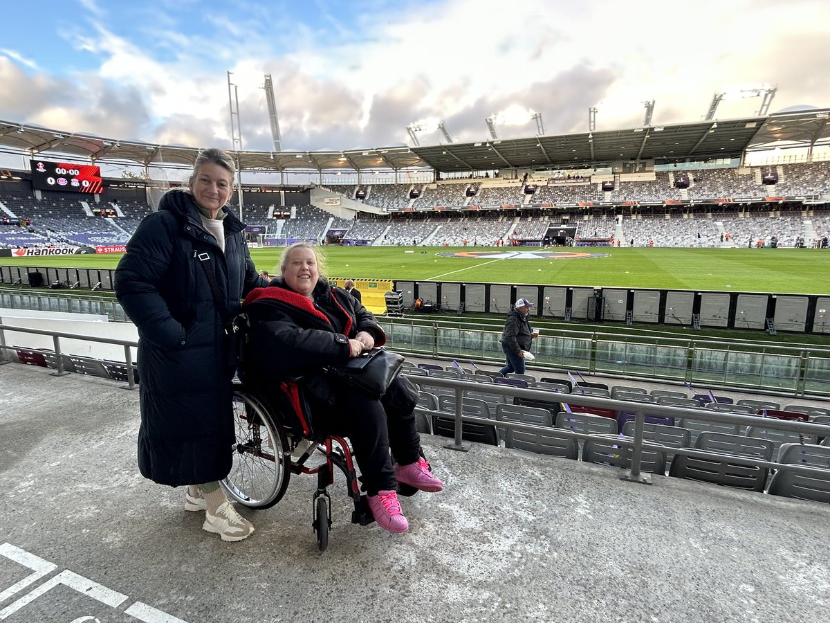 Great spec for our disabled supporters @ToulouseFC @UEFA @EuropaLeague Come on you Reds