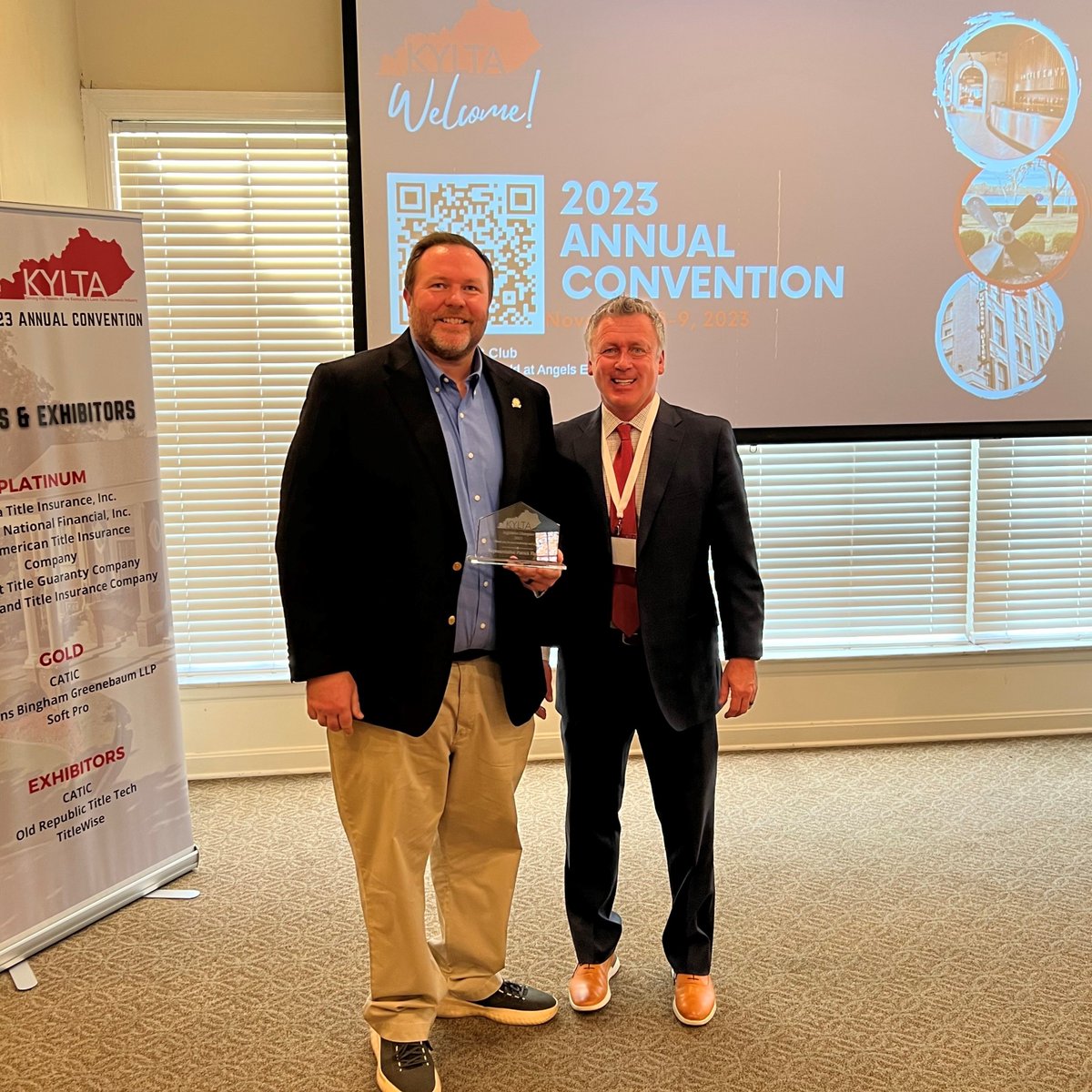 Congratulations to Representative Patrick Flannery on receiving the Kentucky Land Title Association 2023 Legislator of the Year Award at KYLTA's annual convention this morning. Rep. <a href="/PatrickFlannery/">Patrick Flannery</a>  Championed multiple issues last session and is a great partner for the industry.