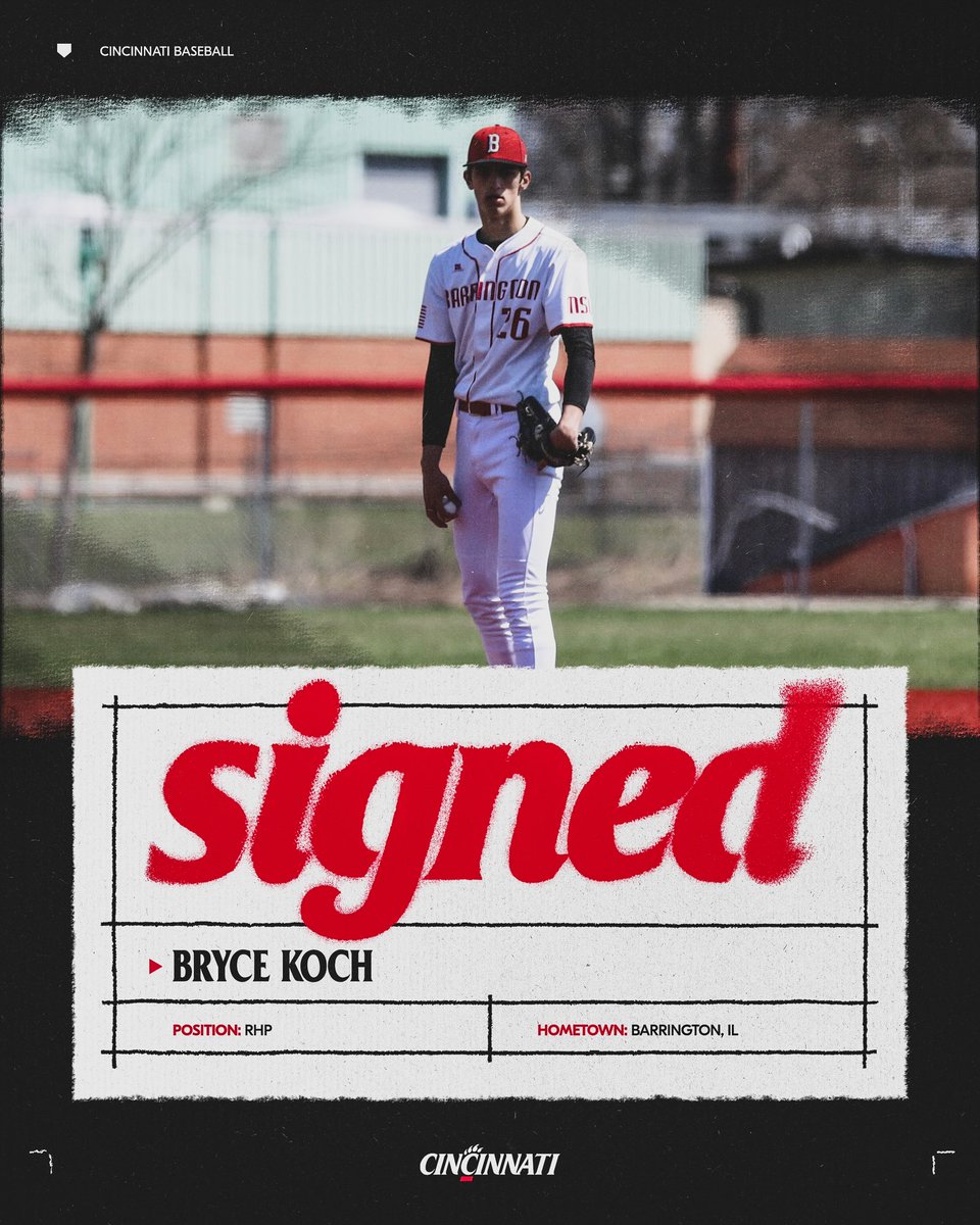 𝓢𝓲𝓰𝓷𝓮𝓭 ✍️ <a href="/BryceKoch06/">Bryce Koch</a> 

#Bearcats