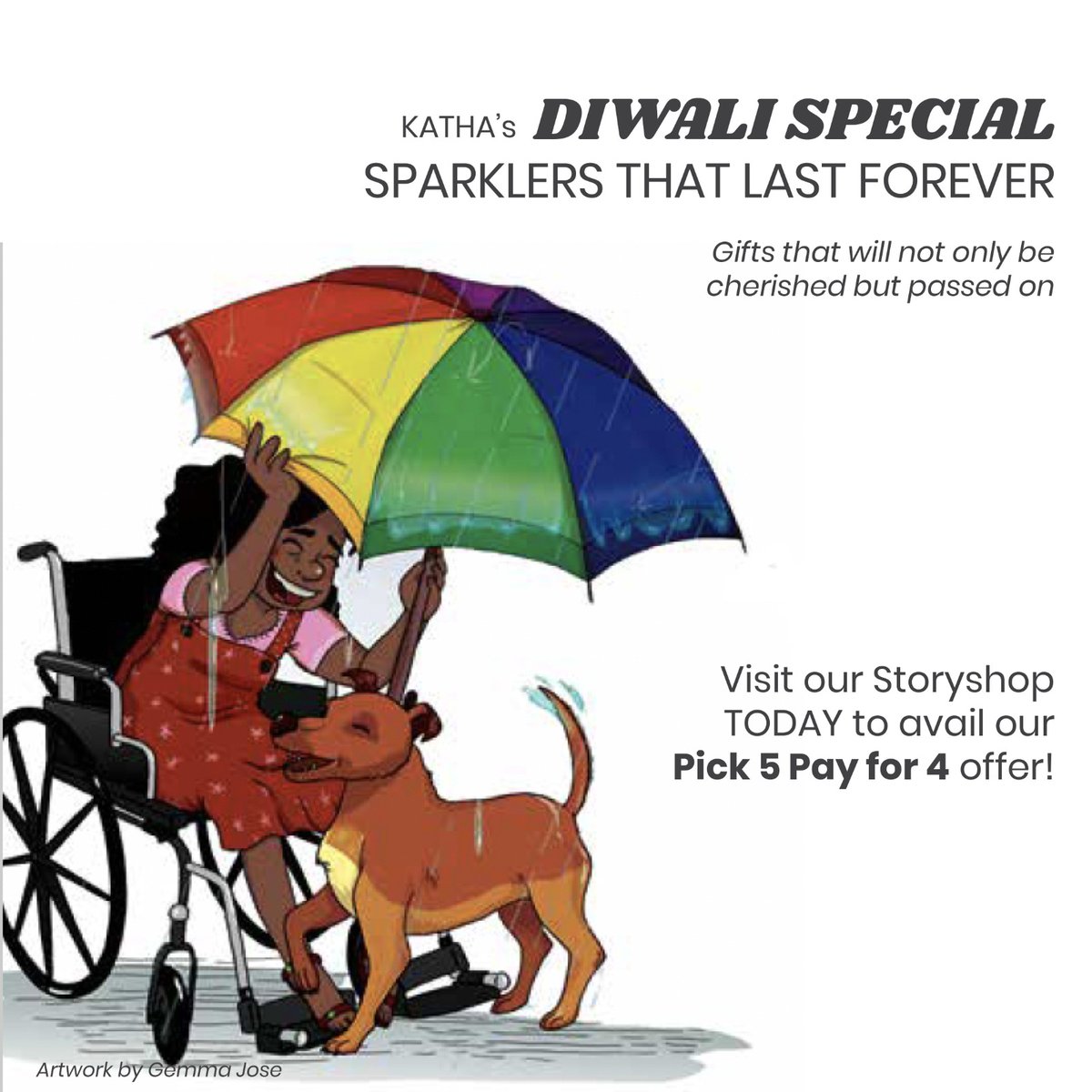 Looking for the perfect Diwali gift for your kids? Look no further than Katha’s Diwali Special. Pick up some real page turners for them and we’ll gift you one for the kids next door too!
#DiwaliReads #KidsBookSale #FestiveReads  #ChildrensBooks #BookLoversDiwali #GiftABook