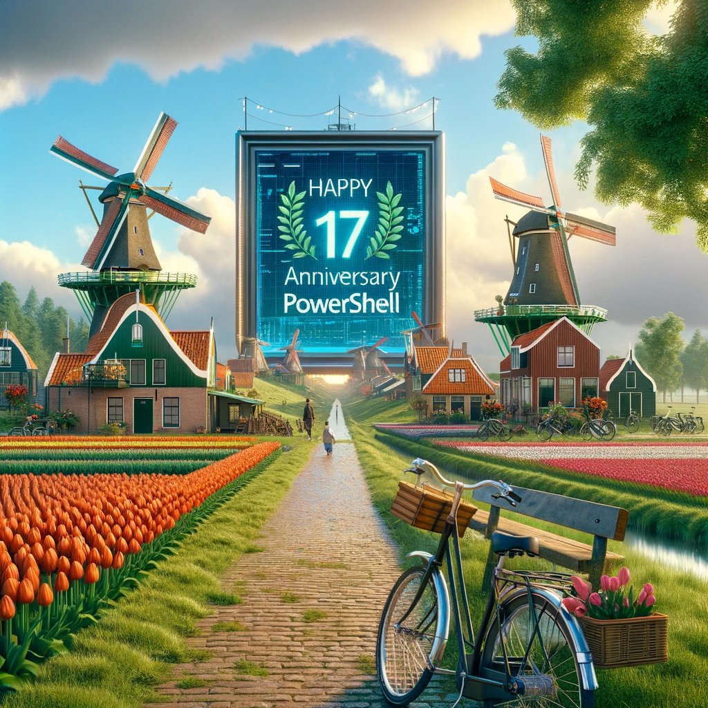 HeikoBrenn's tweet image. 🇳🇱 We have information, that the Netherlands are also celebrating the PowerShell anniversary.
@Jaap_Brasser, @IISResetMe, @HarmVeenstra, @Ba4bes, can you confirm?
PowerShell gives you wings.
#PowerShell #17PowerShell #PowerShellRockz #PowerShellAnniversary