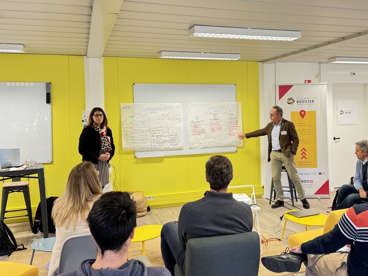 Moment de partage de la vision du #CleanTech Booster entre les fondateurs et les boostés 👁️

#cleantechbooster #occitanie #cleantech #startup #pme
