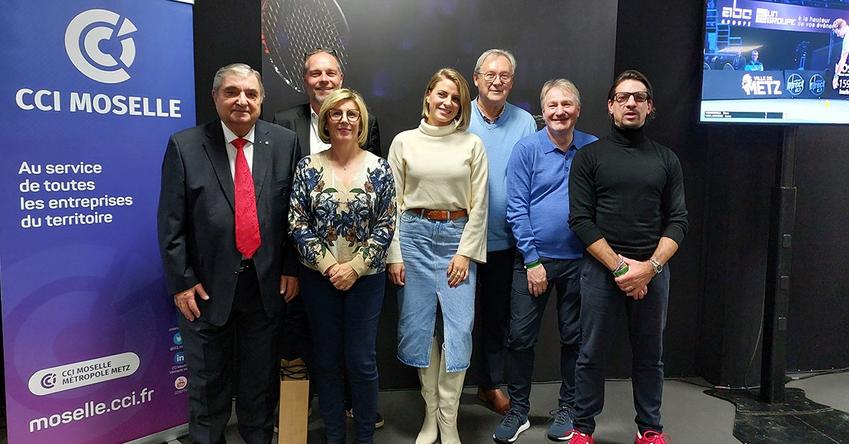 Fabrice Genter, Président de #CCI de la Moselle et Serge Febvre, Vice-Président Commerce, ont accueilli hier soir au <a href="/MoselleOpen/">Moselle Open</a> les associations de commerçants et restaurateurs de la #Moselle.