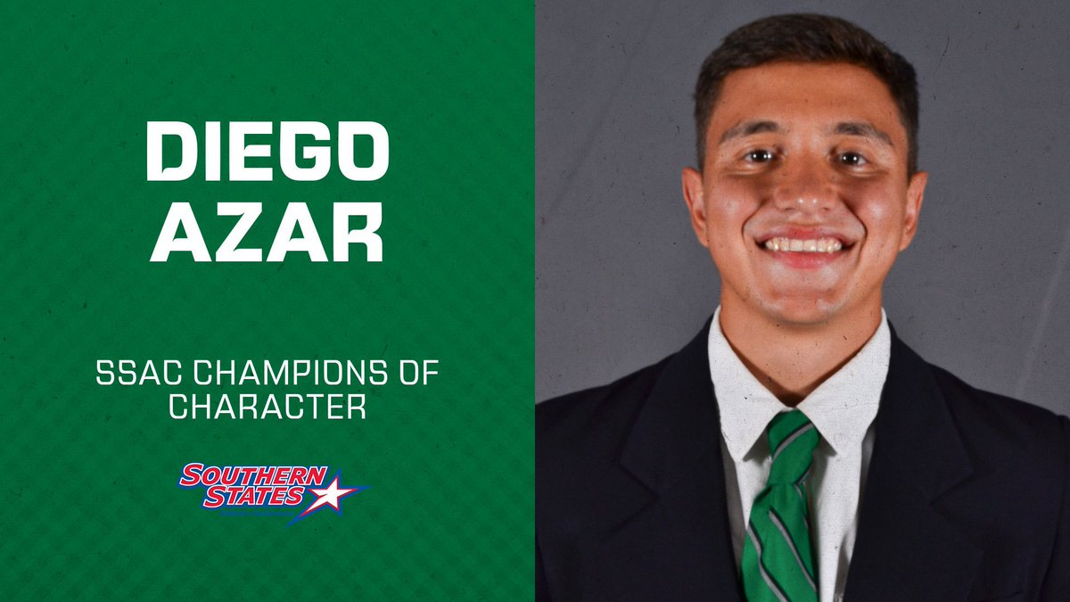 OUR GUY 🦅!!

Congratulations to Diego Azar for being named our representative for the @ssacsports Champions of Character team! 

Azar is the first person in our new SSAC journey to earn the recognition!
