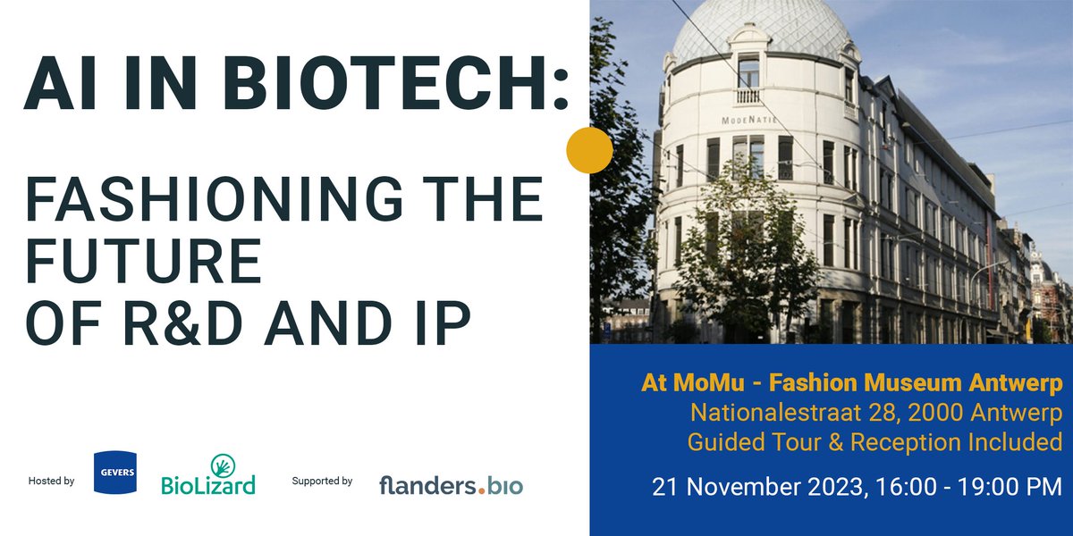 Step into the future with us GEVERS in collaboration with BioLizard and with the support of flanders.bio, on November 21st at the Fashion Museum of Antwerp, where we delve into the transformative realm of AI in biotech and biomedicine. 

loom.ly/9oCzJd0