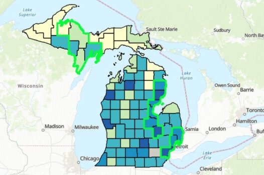 We've partnered w/ @michigan_open to create a map of Michigan that shows demographic information w/ a connection to Opioid Use Disorder (OUD). Tools like this can help orgs to focus programs, education, & resources on the counties that need them most: myumi.ch/QqR3b